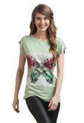 Printed Butterfly Casual Top - MODA ELEMENTI