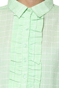 Aqua Checks Casual Tunic - MODA ELEMENTI
