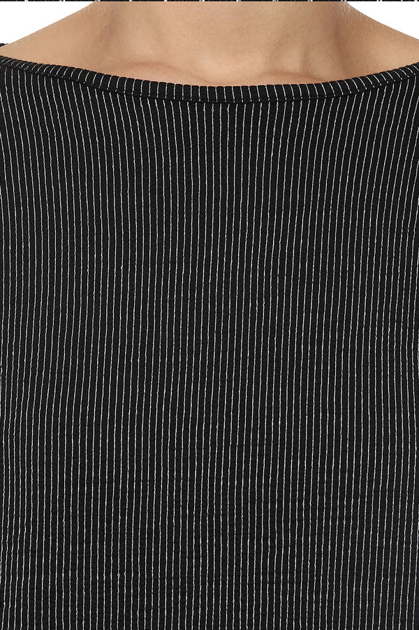 Laser Strip Duster Casual Top - MODA ELEMENTI
