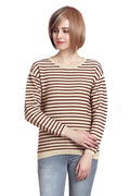 Basic Striped Round Neck Pullover