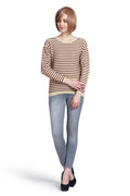 Basic Striped Round Neck Pullover