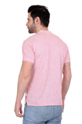 Solid Men Mandarin Collar White T-Shirt