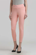 Peach Solid Jeggings - MODA ELEMENTI