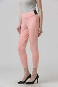 Peach Solid Jeggings - MODA ELEMENTI