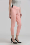 Peach Solid Jeggings - MODA ELEMENTI