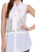 White lace top for summer