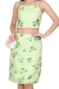 Floral Skirt Top Set
