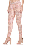 Solid fit orange mix Leggings for women