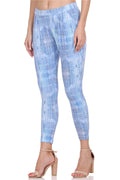 Solid fit Blue Leggings for women