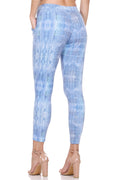 Solid fit Blue Leggings for women