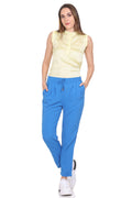 Blue color track pant for women