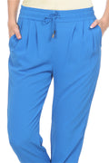 Blue color track pant for women