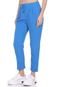 Blue color track pant for women
