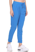 Blue color track pant for women