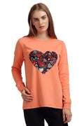Abstract Hearts Full Sleeve Winter Top - MODA ELEMENTI