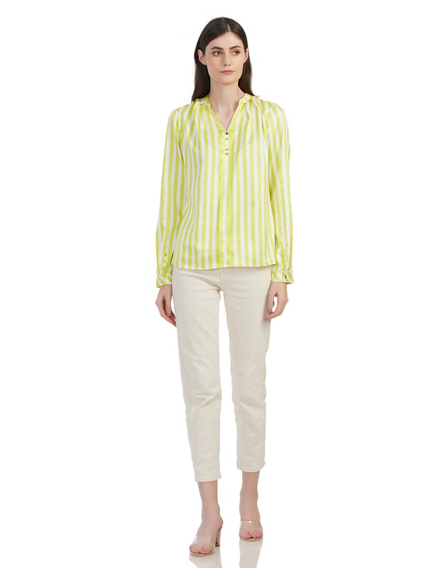 Moda Elementi Abstract Patterned Women Printed Shirt