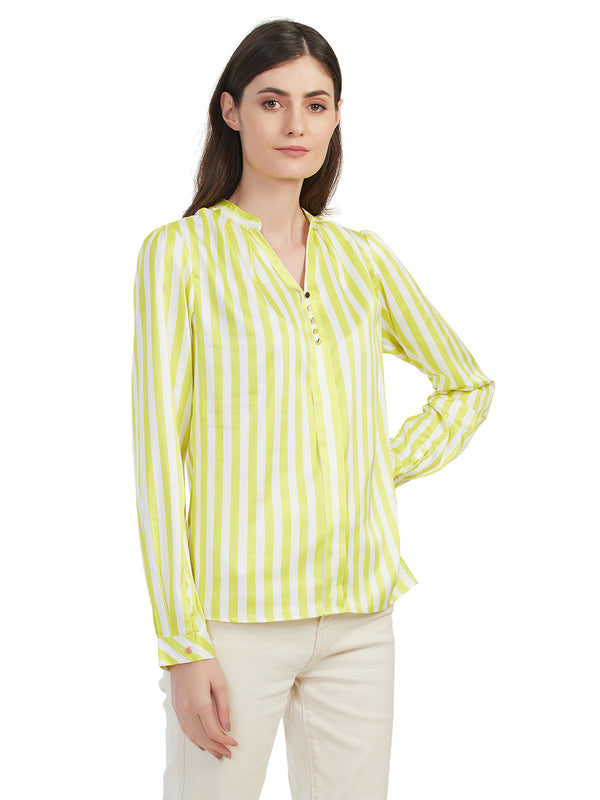 Moda Elementi Abstract Patterned Women Printed Shirt