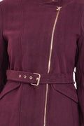 Fancy Zip Belt Coat