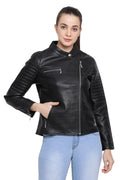 Black Wandered Biker Jacket