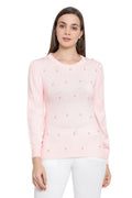 Solid Embellished Casual Jumper