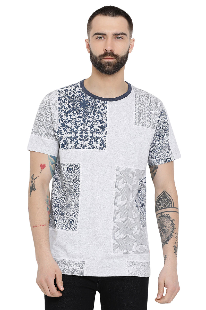 Axmann Paisley Print Casual T-Shirt