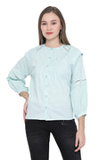 Solid Self Designed Casual Shirt