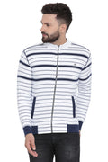 Axmann Basix Striped Zipped Sweatshirt