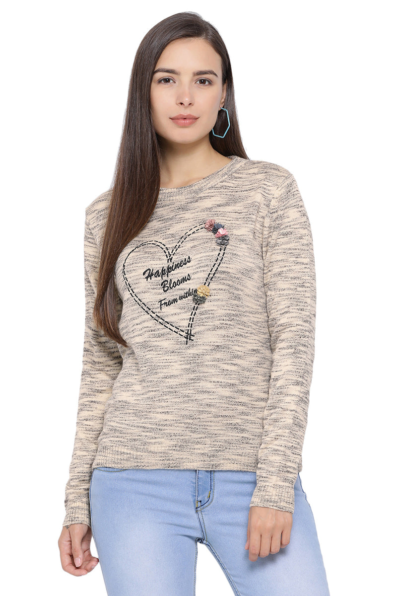 Flower Blossom Casual Jumper