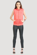 Reversible Front Open Sleeveless Sweatshirt - MODA ELEMENTI