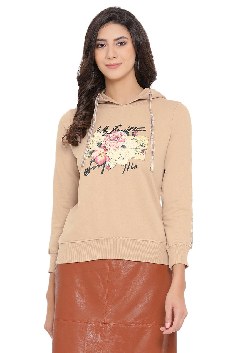 Floral Haze Casual Hoodie