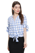 Puffy Knots Casual Shirt Top