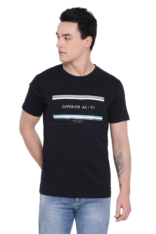 Superior Ax Printed round neck T shirt