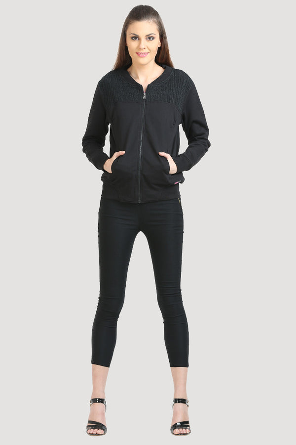 Reversible Front Zipper Full Sleeve Sweatshirt - MODA ELEMENTI