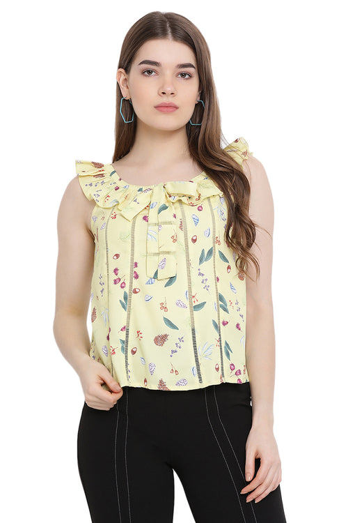 Sleeveless Sun_Flower Top