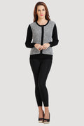 Knit Style Front Zipper Cardigan - MODA ELEMENTI