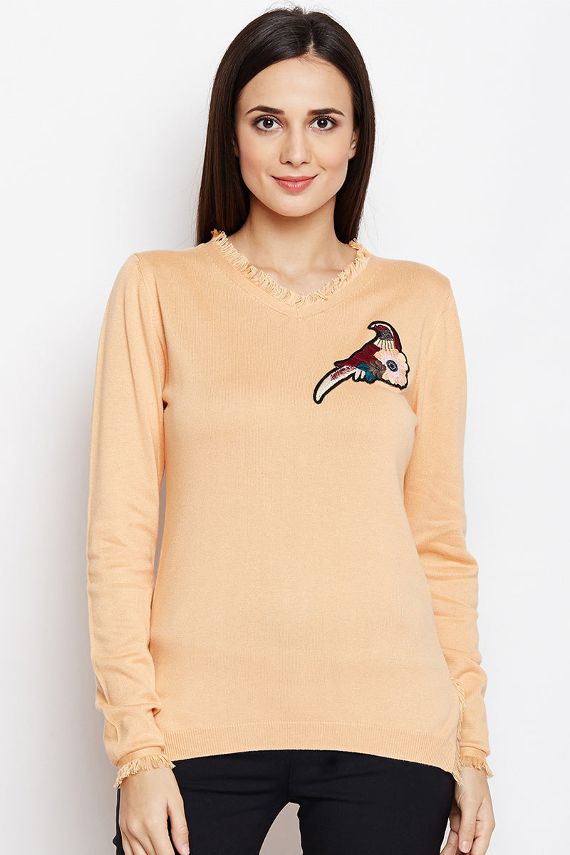 Exotic Flora Casual Winter Top