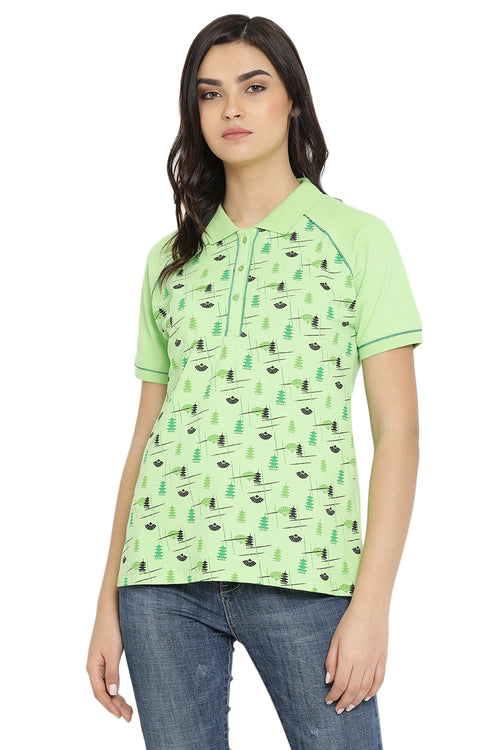 Mystic Printed Polo T-Shirt