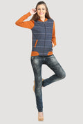 Printed Full Sleeve Zipper Sweatshirt - MODA ELEMENTI