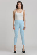 Sky Blue Solid Jegging