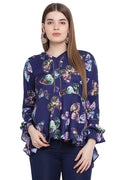 Butterfly Printed Casual Top