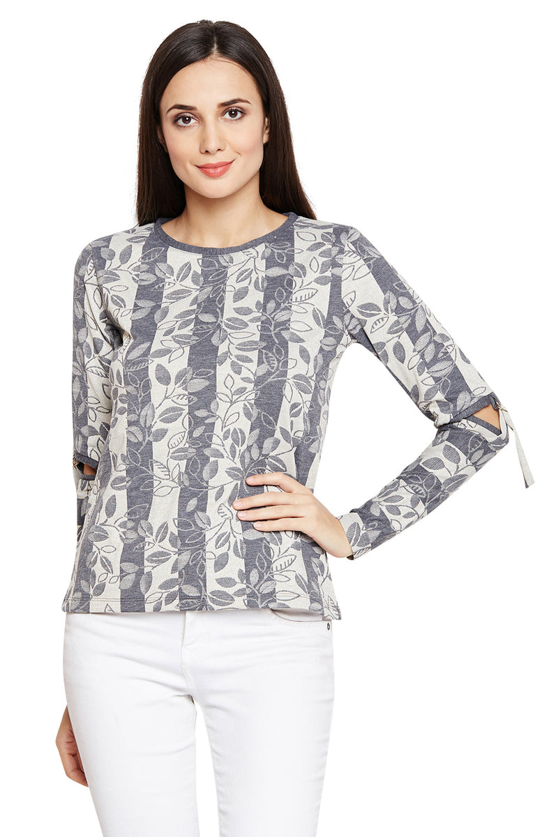 Floral Cut Out Premium Winter Top