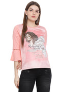 Discover Art Bell Sleeve Casual Top