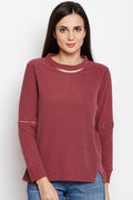 Solid Cut Outs Detailed Top - MODA ELEMENTI