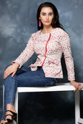 Red Crush Zipper Top - MODA ELEMENTI