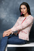 Red Crush Zipper Top - MODA ELEMENTI
