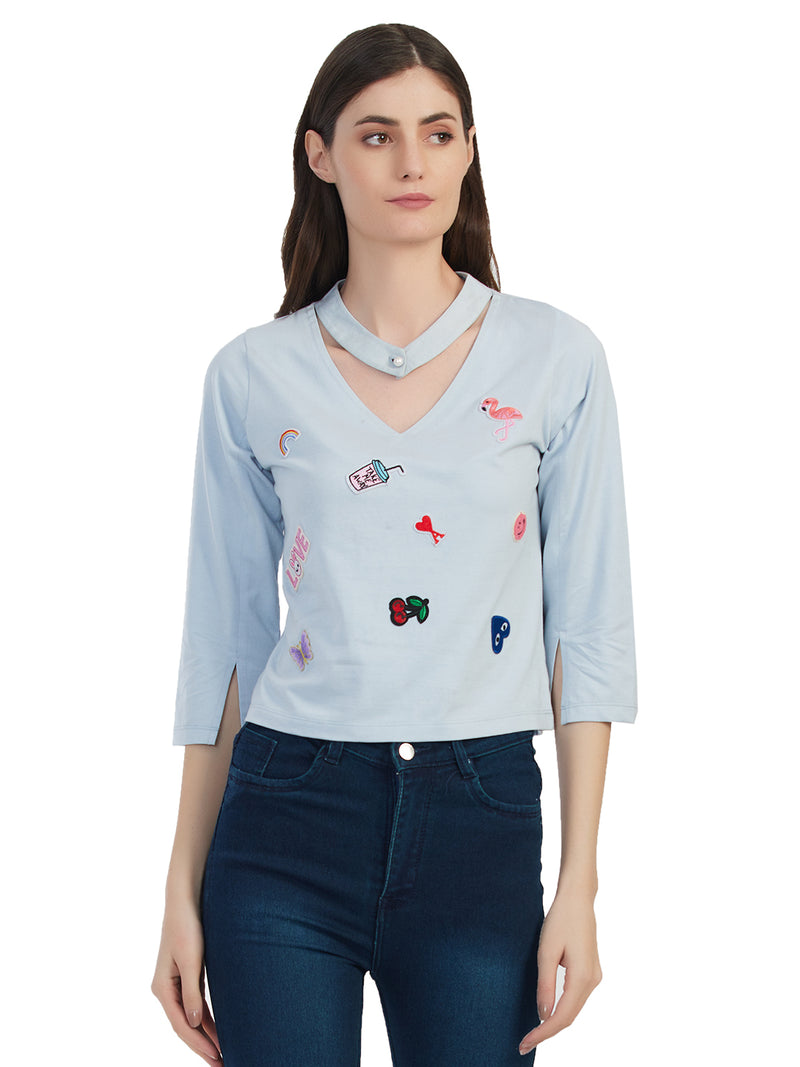 Unique Double neck Style Premium Tshirt