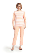 Striped Coral Polar Fleece Night Suit - MODA ELEMENTI