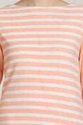 Striped Coral Polar Fleece Night Suit - MODA ELEMENTI