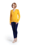 Solid Front Zipper Cardigan - MODA ELEMENTI