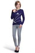 Self Designed Round Neck Winter Top